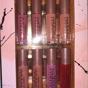 Manna Kadar Lip Gloss Set - Red, Pink, Brown Shades